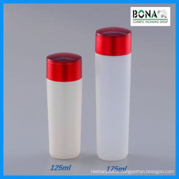 125ml 175ml White Pet Toner Bottle with Red Lid